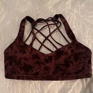 lululemon athletica Dark Brown Strappy Sports Bra